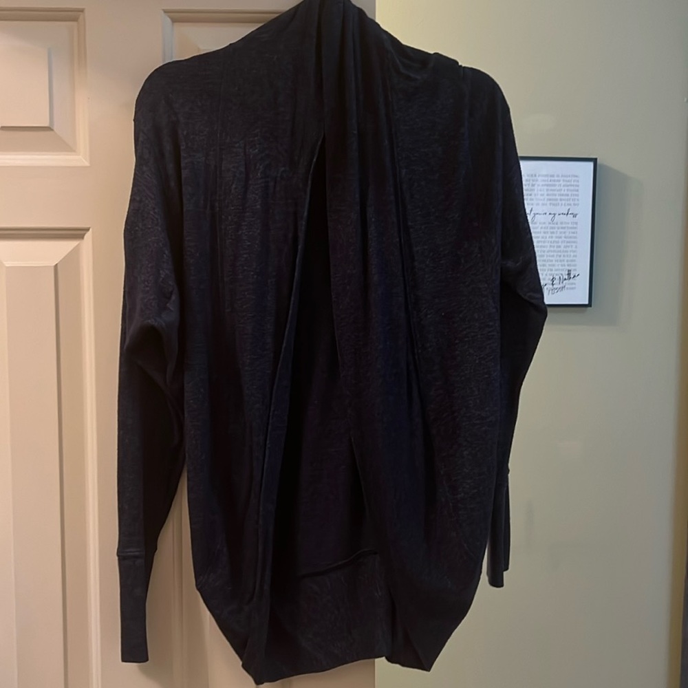 Athleta long sleeve top navy blue